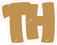 BBT 12" Individuals - Flat Gold TH