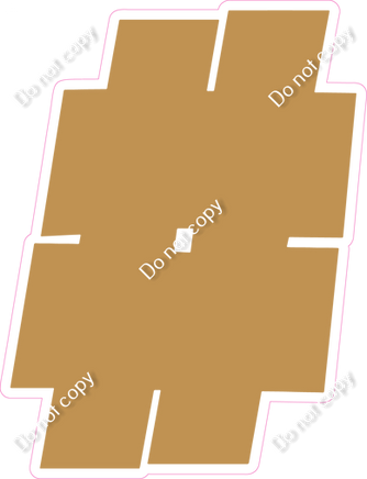 BBT 12" Individuals - Flat Gold #