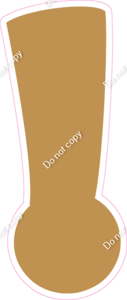 BBT 12" Individuals - Flat Gold !