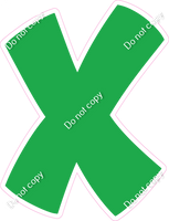 BBT 12" Individuals - Flat Green X