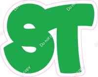 BBT 12" Individuals - Flat Green ST