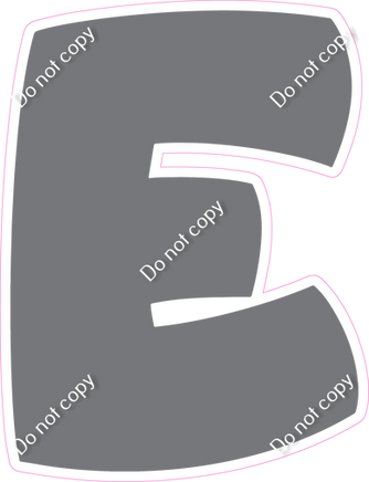 BBT 12" Individuals - Flat Grey E