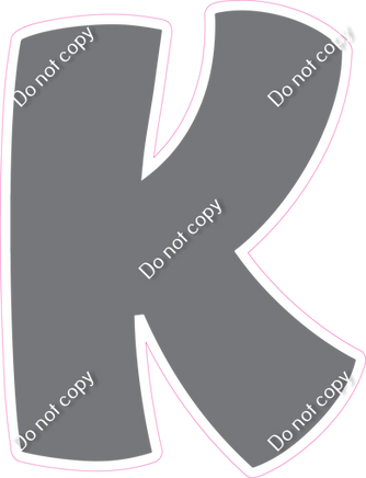 BBT 12" Individuals - Flat Grey K