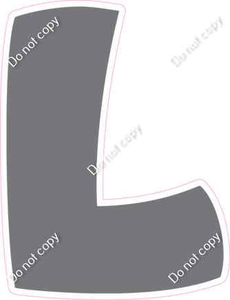 BBT 12" Individuals - Flat Grey L