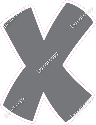 BBT 12" Individuals - Flat Grey X