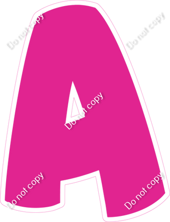 BBT 12" Individuals - Flat Hot Pink A