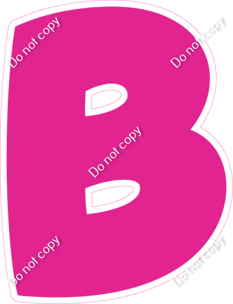 BBT 12" Individuals - Flat Hot Pink B