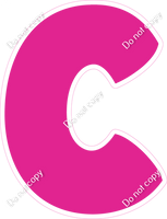 BBT 12" Individuals - Flat Hot Pink C