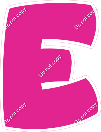 BBT 12" Individuals - Flat Hot Pink E