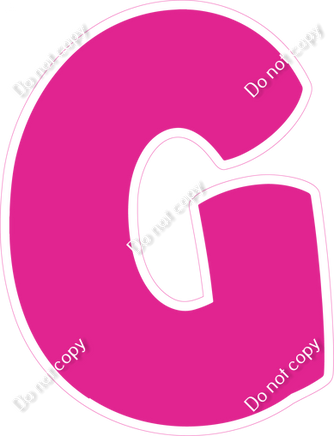 BBT 12" Individuals - Flat Hot Pink G