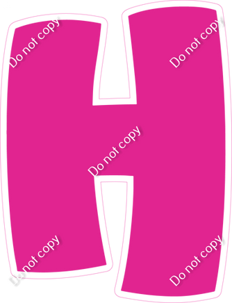 BBT 12" Individuals - Flat Hot Pink H