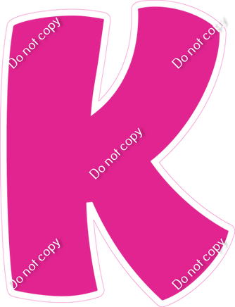 BBT 12" Individuals - Flat Hot Pink K