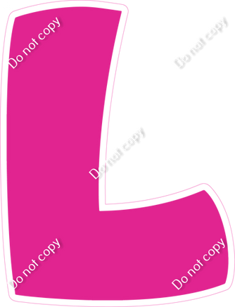 BBT 12" Individuals - Flat Hot Pink L