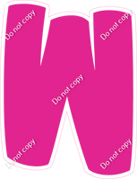 BBT 12" Individuals - Flat Hot Pink W