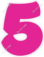 BBT 12" Individuals - Flat Hot Pink 5