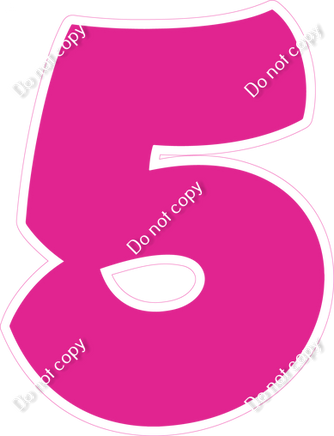 BBT 12" Individuals - Flat Hot Pink 5