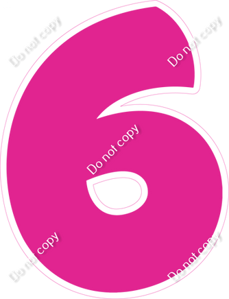 BBT 12" Individuals - Flat Hot Pink 6