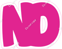 BBT 12" Individuals - Flat Hot Pink ND