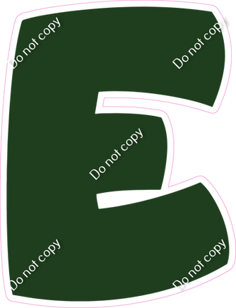 BBT 12" Individuals - Flat Hunter Green E