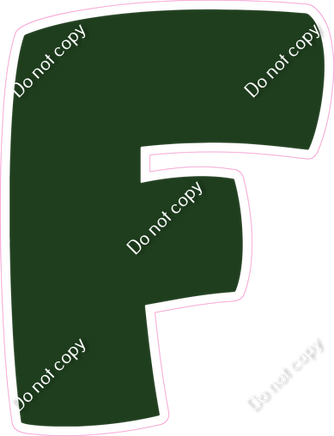 BBT 12" Individuals - Flat Hunter Green F