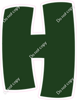 BBT 12" Individuals - Flat Hunter Green H