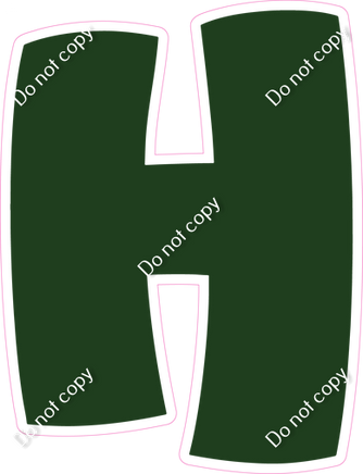 BBT 12" Individuals - Flat Hunter Green H