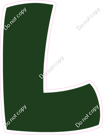 BBT 12" Individuals - Flat Hunter Green L