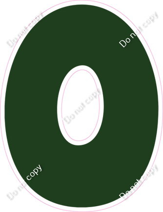 BBT 12" Individuals - Flat Hunter Green O