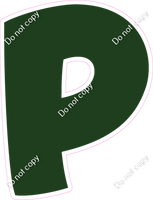 BBT 12" Individuals - Flat Hunter Green P