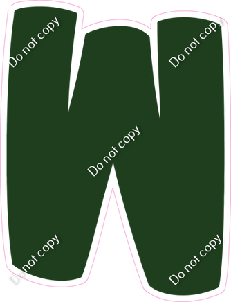 BBT 12" Individuals - Flat Hunter Green W