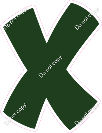 BBT 12" Individuals - Flat Hunter Green X