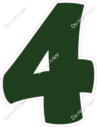 BBT 12" Individuals - Flat Hunter Green 4