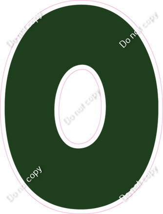 BBT 12" Individuals - Flat Hunter Green