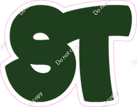 BBT 12" Individuals - Flat Hunter Green ST