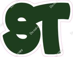 BBT 12" Individuals - Flat Hunter Green ST