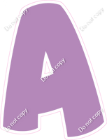 BBT 12" Individuals - Flat Lavender A