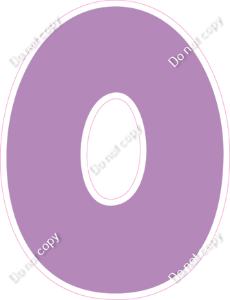 BBT 12" Individuals - Flat Lavender O