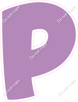 BBT 12" Individuals - Flat Lavender P