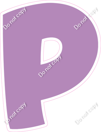 BBT 12" Individuals - Flat Lavender P