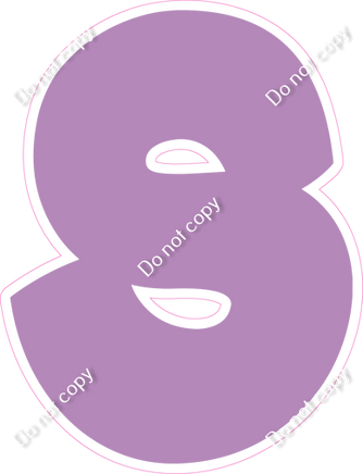 BBT 12" Individuals - Flat Lavender S