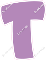 BBT 12" Individuals - Flat Lavender T