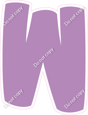 BBT 12" Individuals - Flat Lavender W