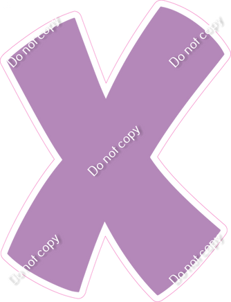 BBT 12" Individuals - Flat Lavender X