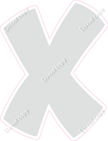 BBT 12" Individuals - Flat Light Grey X