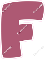 BBT 12" Individuals - Flat Mauve F