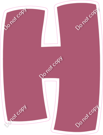 BBT 12" Individuals - Flat Mauve H