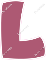 BBT 12" Individuals - Flat Mauve L