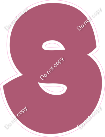 BBT 12" Individuals - Flat Mauve S