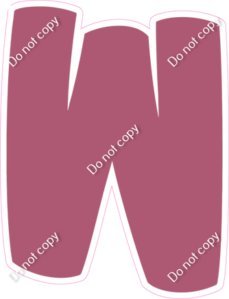 BBT 12" Individuals - Flat Mauve W