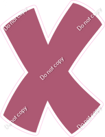 BBT 12" Individuals - Flat Mauve X